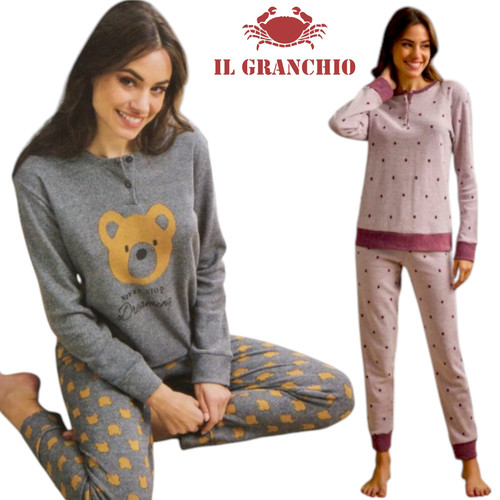 Pigiama donna invernale punto - invernale,