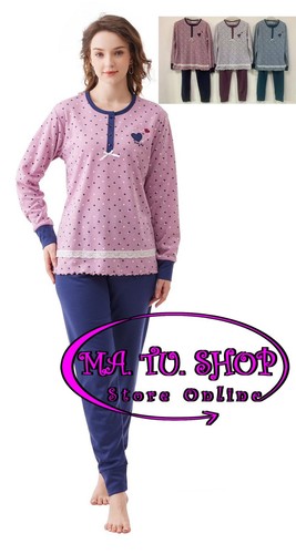 Pigiama serafino donna - pigiama,